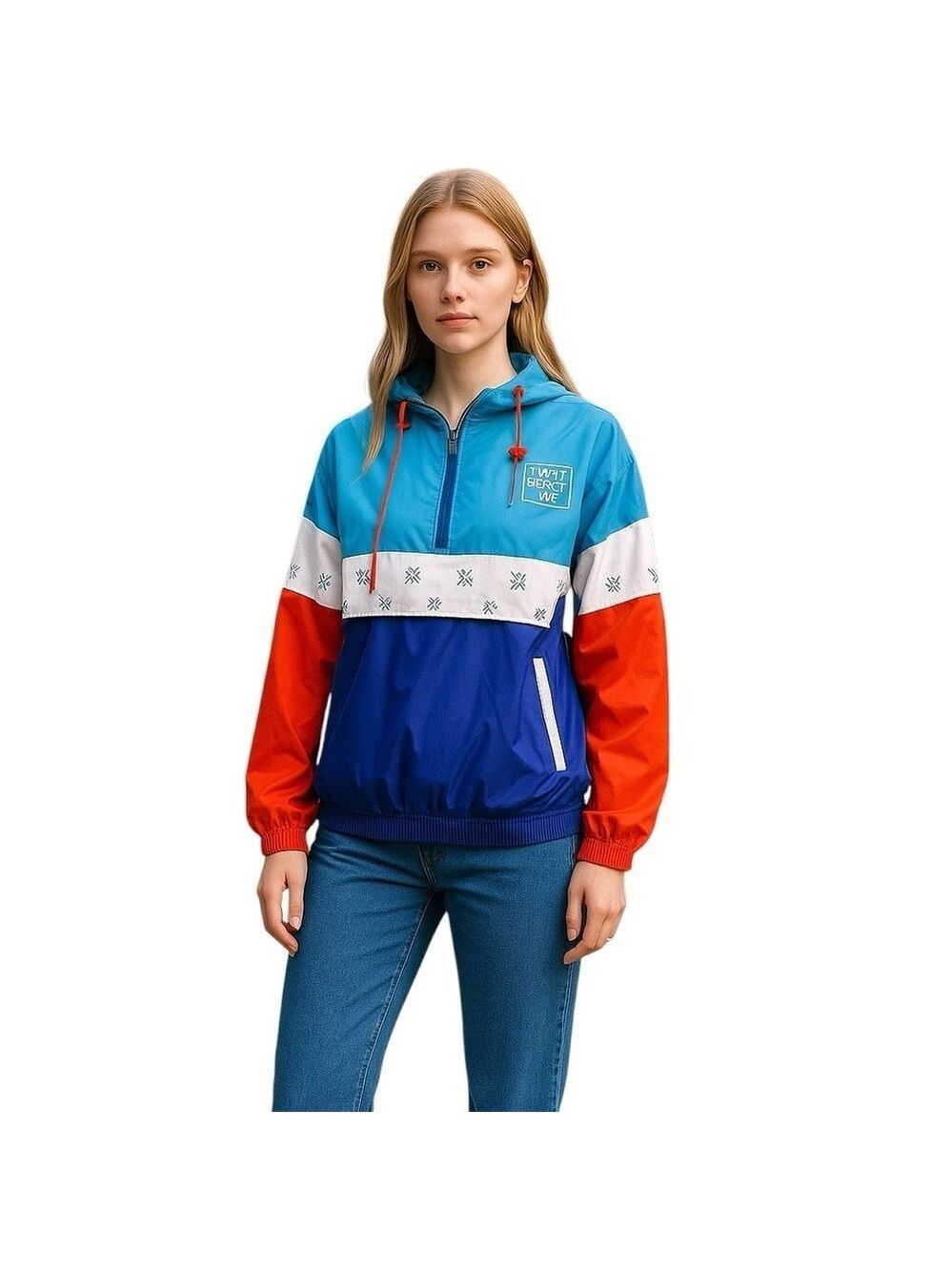 “Why Don’t We” Windbreaker Women’s Size S, Perfect for an avid Skier or a Hiker.